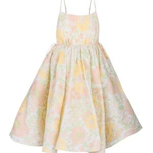 NWOT Selkie Organdy Citrus Trip Empress Dress - Floral Empress Waist Dress 3X